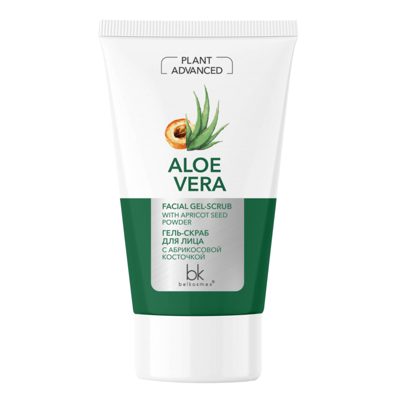 Belkosmex Advanced Aloe Vera Гель-скраб для лица с абрикосовой косточкой 120г