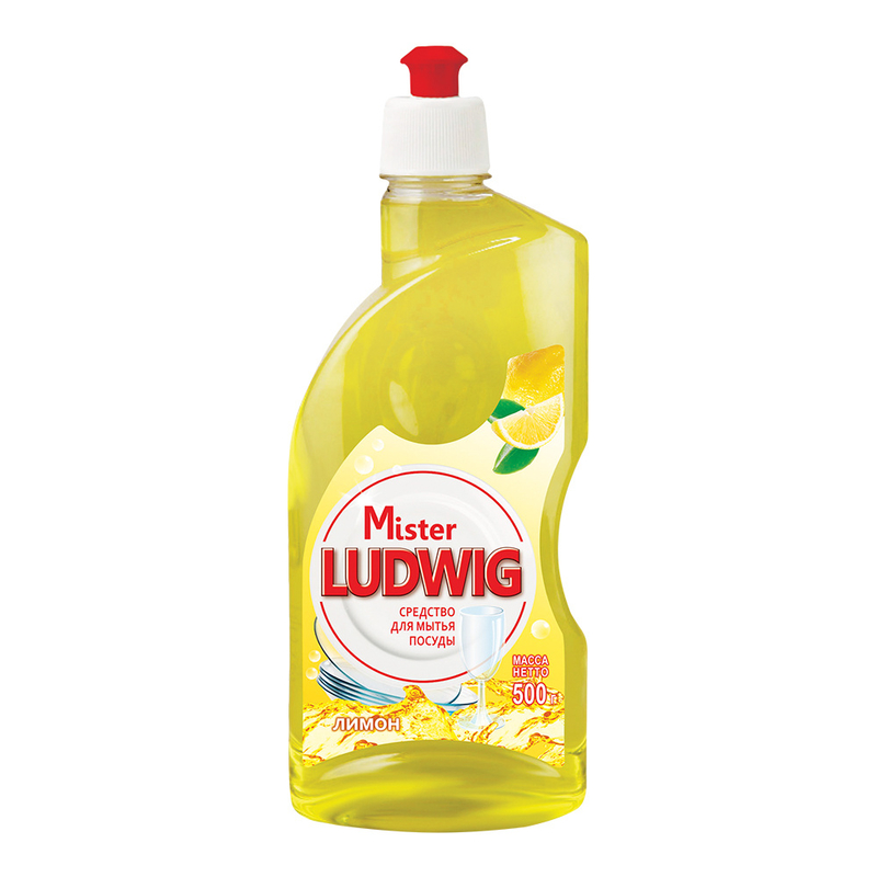 Ромакс Средство для мытья посуды "Mister Ludwig" Лимон 500г 