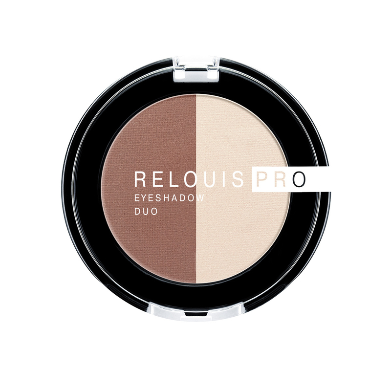 Relouis Тени д/век PRO eyeshadow DUO тон 103 (13 Iced Coffee+33 Camel)